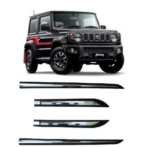Door Side Beading For Jimny - Silver & Black